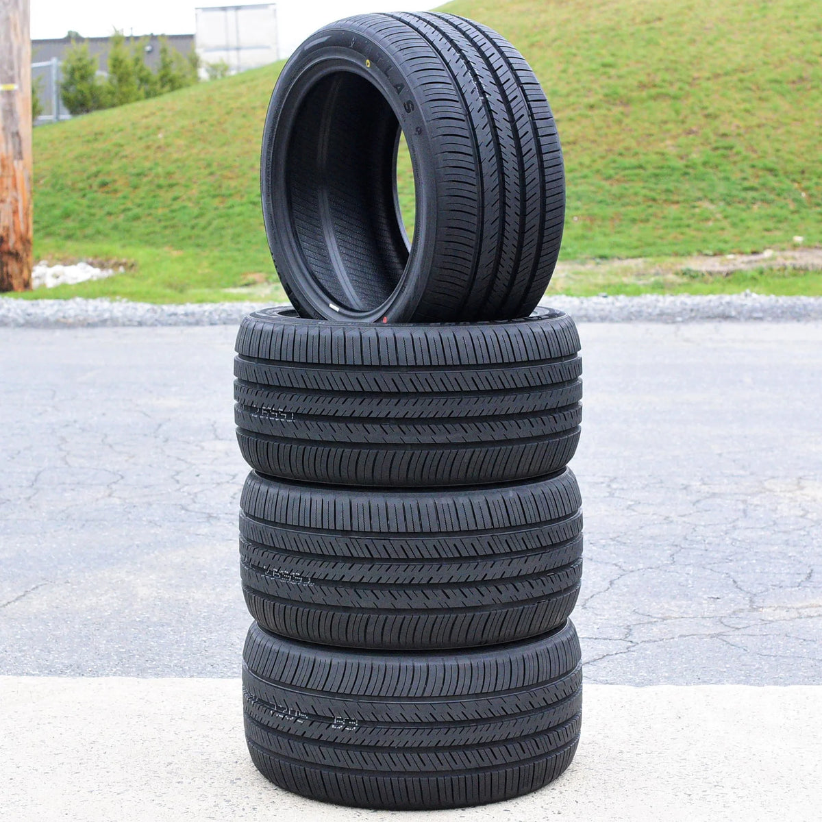 Set of 4 (FOUR) Atlas Force UHP 255/60R19 109H A/S Performance All Season Tires Fits: 2010 Buick Enclave CXL, 2021 Lincoln Aviator Base