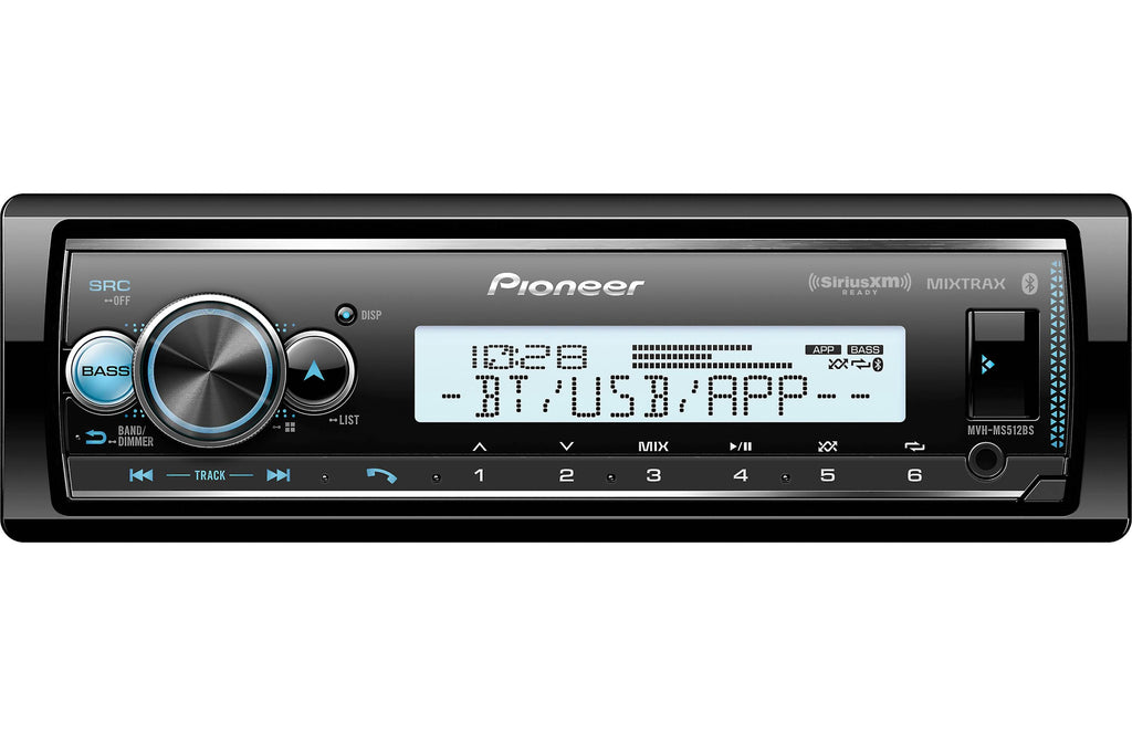 Pioneer MVH-MS512BS Marine Digital Media Receiver with SiriusXM SXV300V1 Radio Tuner Pkg