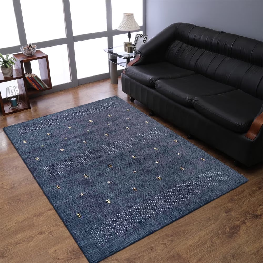 Rugsotic Carpets Handmade Rugs Hand Knotted Loom Rectangle 3'x5' Orange Wool for Indoor Use
