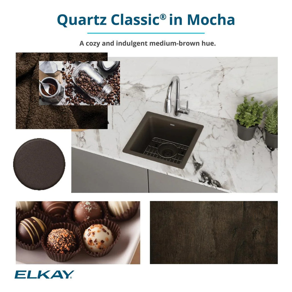 Elkay Quartz Classic 25" x 18-1/2" x 11-13/16", Undermount Laundry Sink with Perfect Drain, White