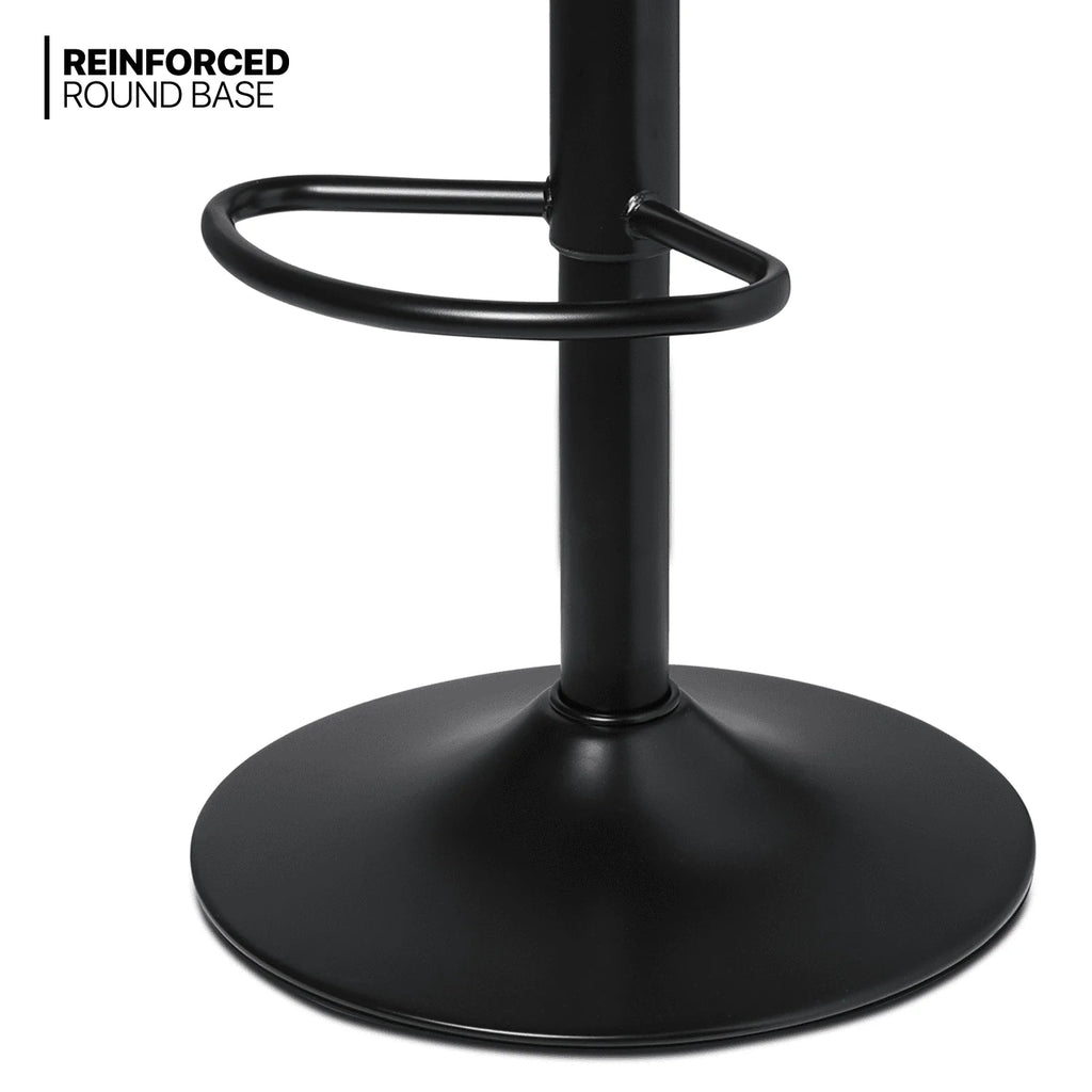 MoNiBloom 3 Piece Bar Table and Chair Set, 31.5" Adjustable-Heigh Pub Table and PU Leather Bar Stools for Home Kitchen