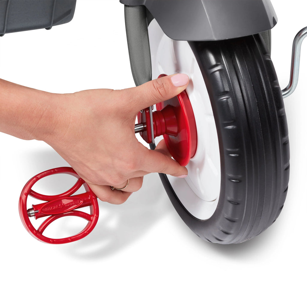 Radio Flyer, 4-in-1 Stroll 'N Trike with Activity Tray, Red & Gray, Convertible Tricycle