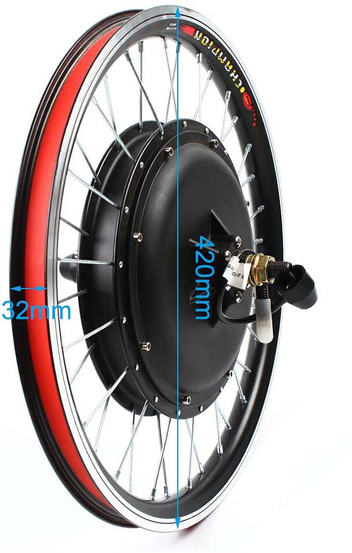 FETCOI 20" Rear Wheel Hub Electric Bike Conversion Kit, 36V 250W E-Bike Powerful Hub Motor Kit with SW-810LED Display Waterproof Wire Front Wheel Hub Assembly Motor Kit
