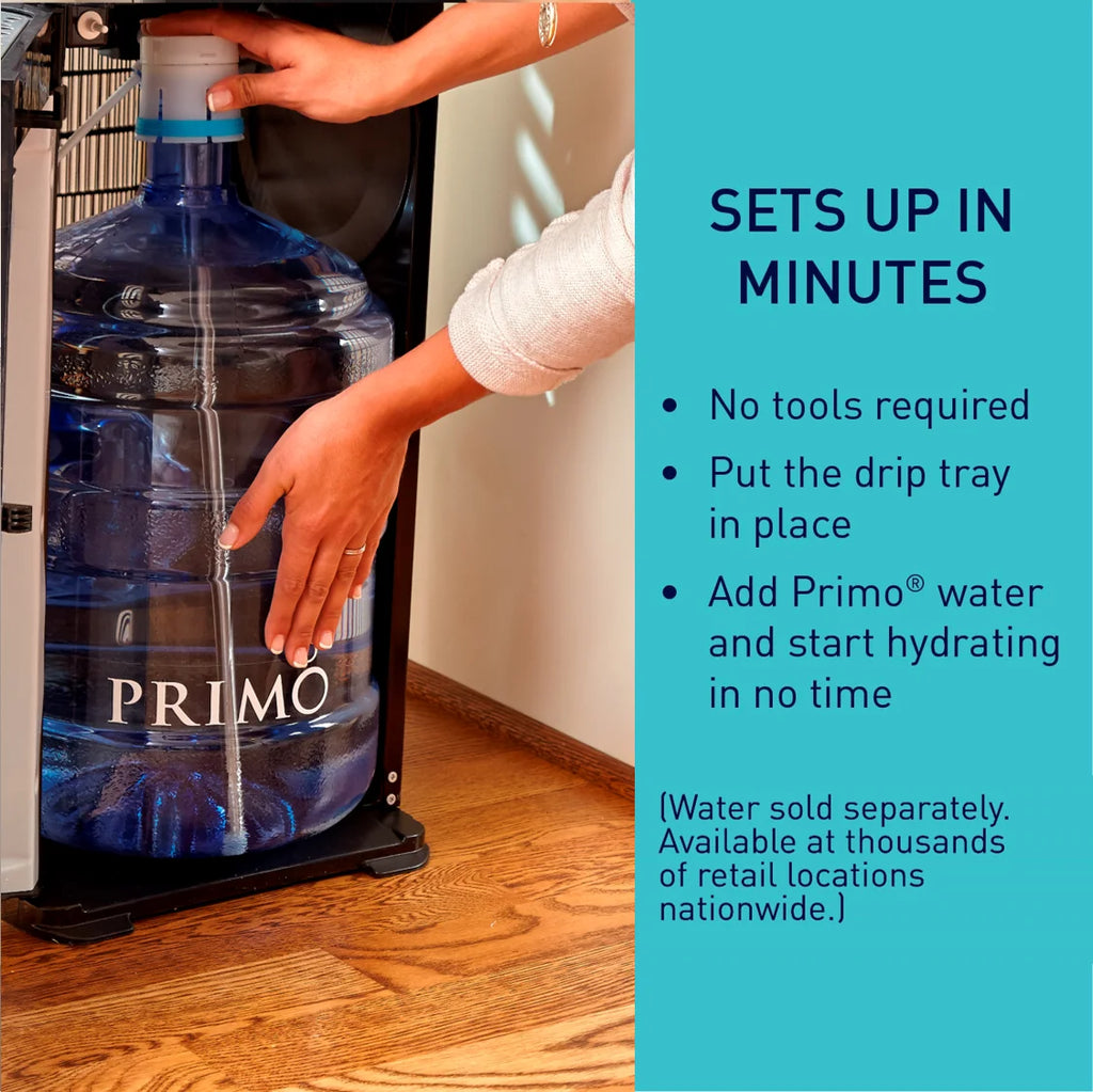 Primo Water® Bottom Loading Pro 2 Temp Water Dispenser with Single-Serve Coffee Maker, Black