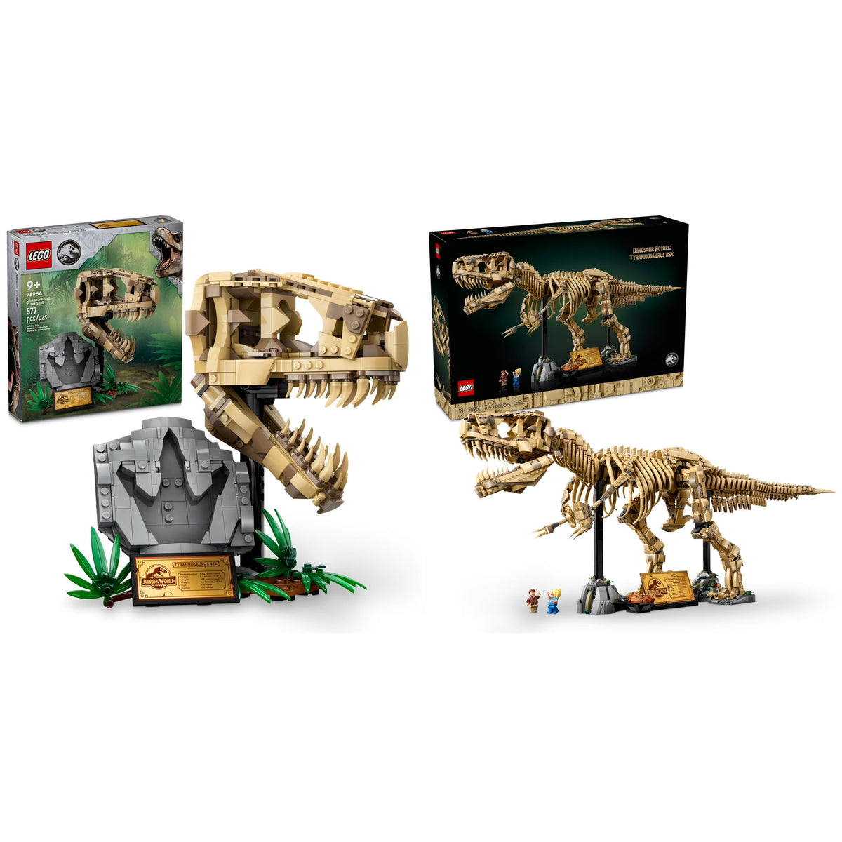 LEGO Jurassic World Dinosaur Fossils: Tyrannosaurus Rex Skull and Building Set
