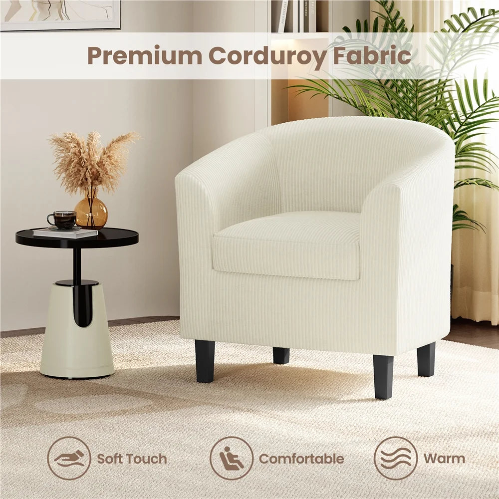 Yaheetech Faux Leather Accent Arm Chair For Living Room, Black