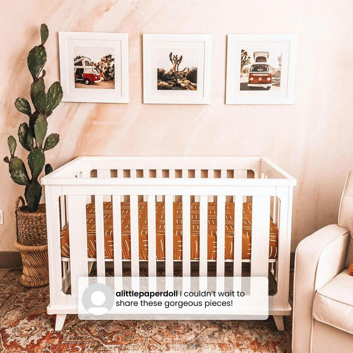 Delta Children Ava 3-in-1 Convertible Baby Crib. White