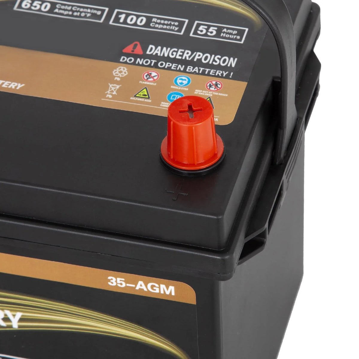 Autocessking Platinum AGM Battery, Group 47 Rechargeable Automotive Batteries for Car, 12V H5 680CCA 60Ah 100RC