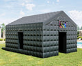 Jocisland 20x16x14 ft Large Black Inflatable Night Club Tent for Adults with 2 Side Doors, Inflatable Nightclub with Logo Area Gazebo Event House