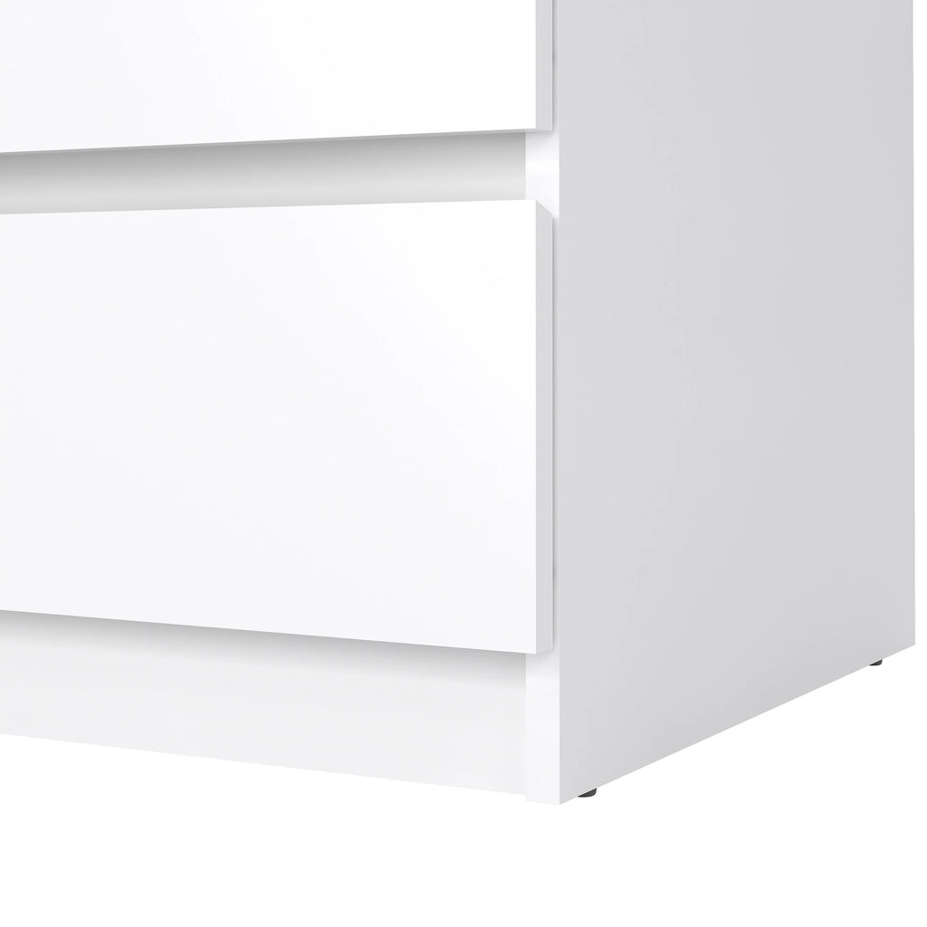 Tvilum Scottsdale 3 Drawer Chest Dresser for Adults, White High Gloss