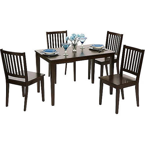 TMS Shaker Dining Chair, Set of 4, Espresso