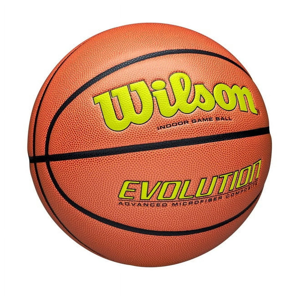 Wilson Evolution Baloncesto de Juego Interior - Negro, Talla 7 - 29,5"