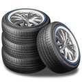 4 Vogue Tyre Custom Built Radial SCT2 Blue White Sidewall 285/45R22 114H Tires 0-3313-221 / 285/45/22 / 2854522