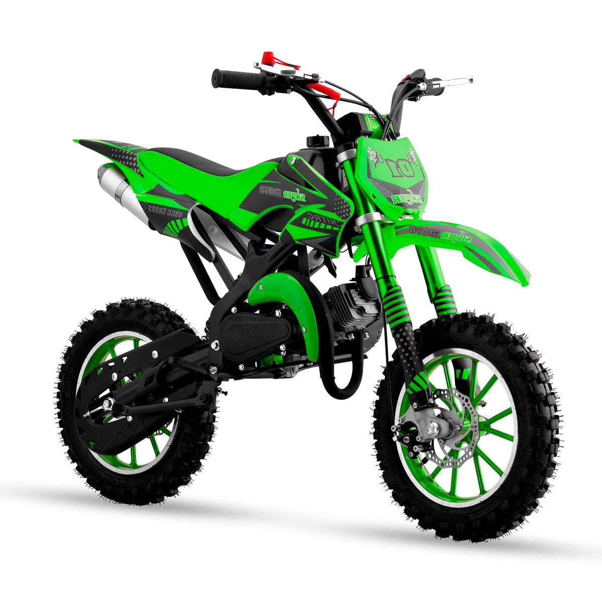 Gpower Gasoline 49cc Dirt Bike for Kids 6-15,2-Stroke Gas Power Mini Dirt Bike,1-Seater,Blue