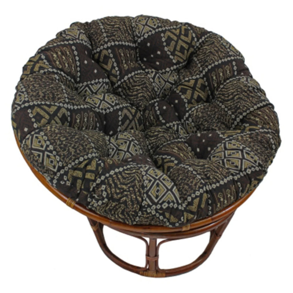 International Caravan 42 in. Papasan Chair with Tapestry Cushion