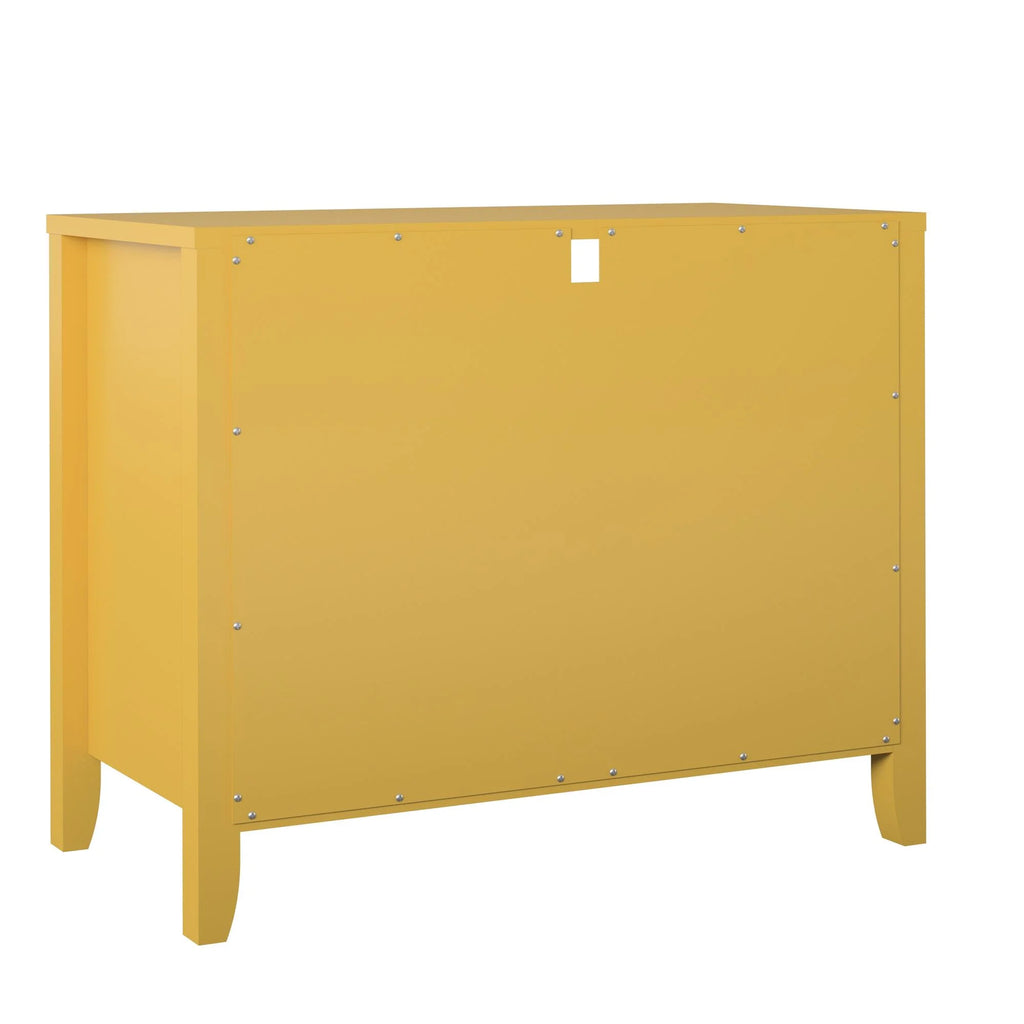 Her Majesty 2 Drawer Nightstand, Mustard Yellow