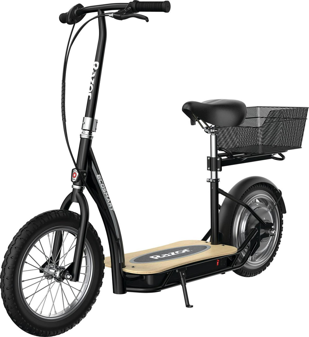 Razor EcoSmart Metro HD Seated Electric Scooter – Black. up to 15.5 mph. for Teen and Adult