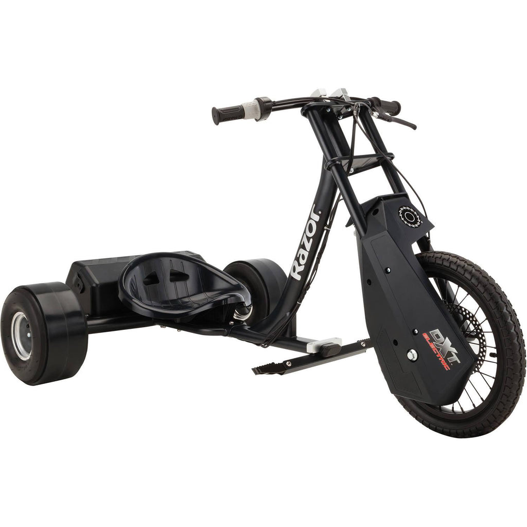 Razor DXT Electric Drift Trike- Black. 36V Powered Ride-On with Adjustable Seat and Variable Speed
