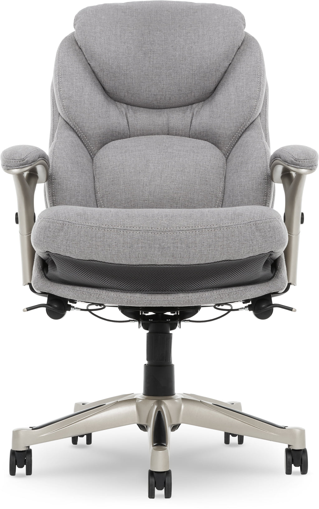 Serta Back in Motion Technology Fabric Executive Office Chair, Light Gray