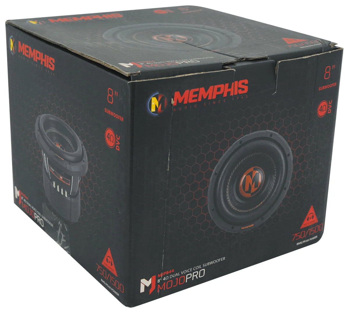 Memphis Audio MOJO Pro MJP844 8" 1500w Competition Car Subwoofer DVC 4 ohm Subwoofer