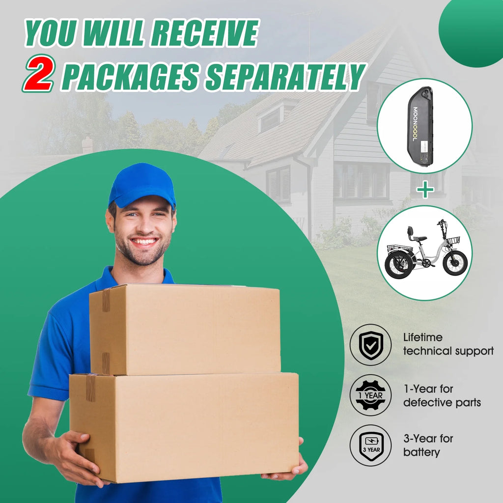 20" x 4" Fat Tire Electric Tricycle for Adult, 7 Speeds Electric Trike 48V 500W Motorized Tricycle , Electric Three Wheels Bicycle for Senior, Aluminum Frame & Rear Basket ,16mph