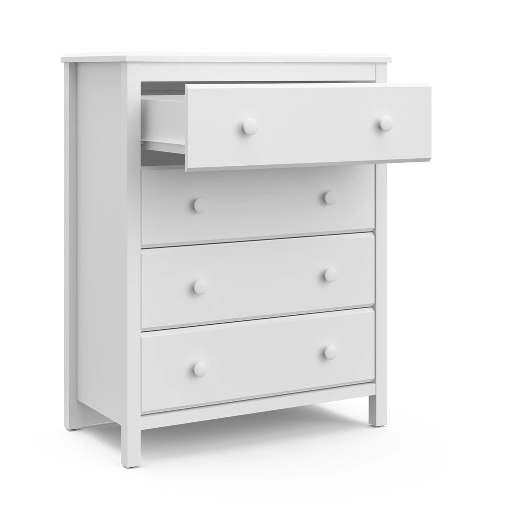 Storkcraft Alpine 4 Drawer Nursery Dresser, White