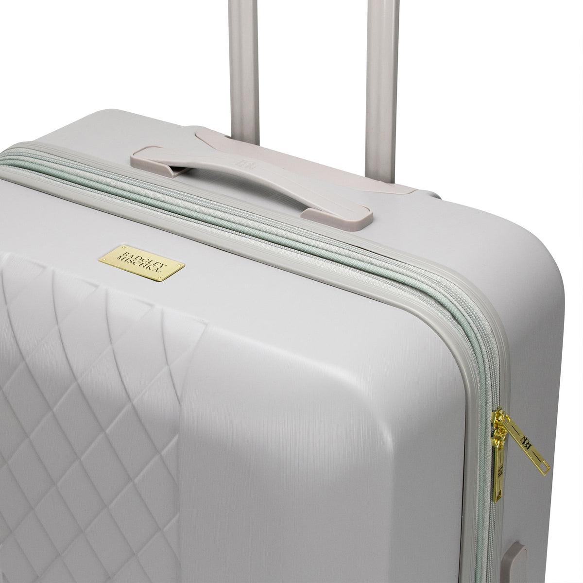 BADGLEY MISCHKA Diamond 3 Piece Expandable Luggage Set (Black)