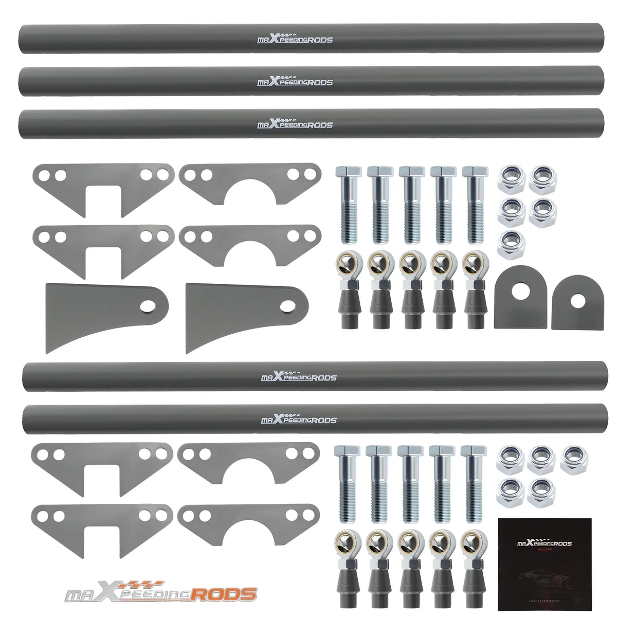 Maxpeedingrods Rear Weld-On Parallel 4 Link Suspension Kit 24" Bars Rod Rat Truck Classic