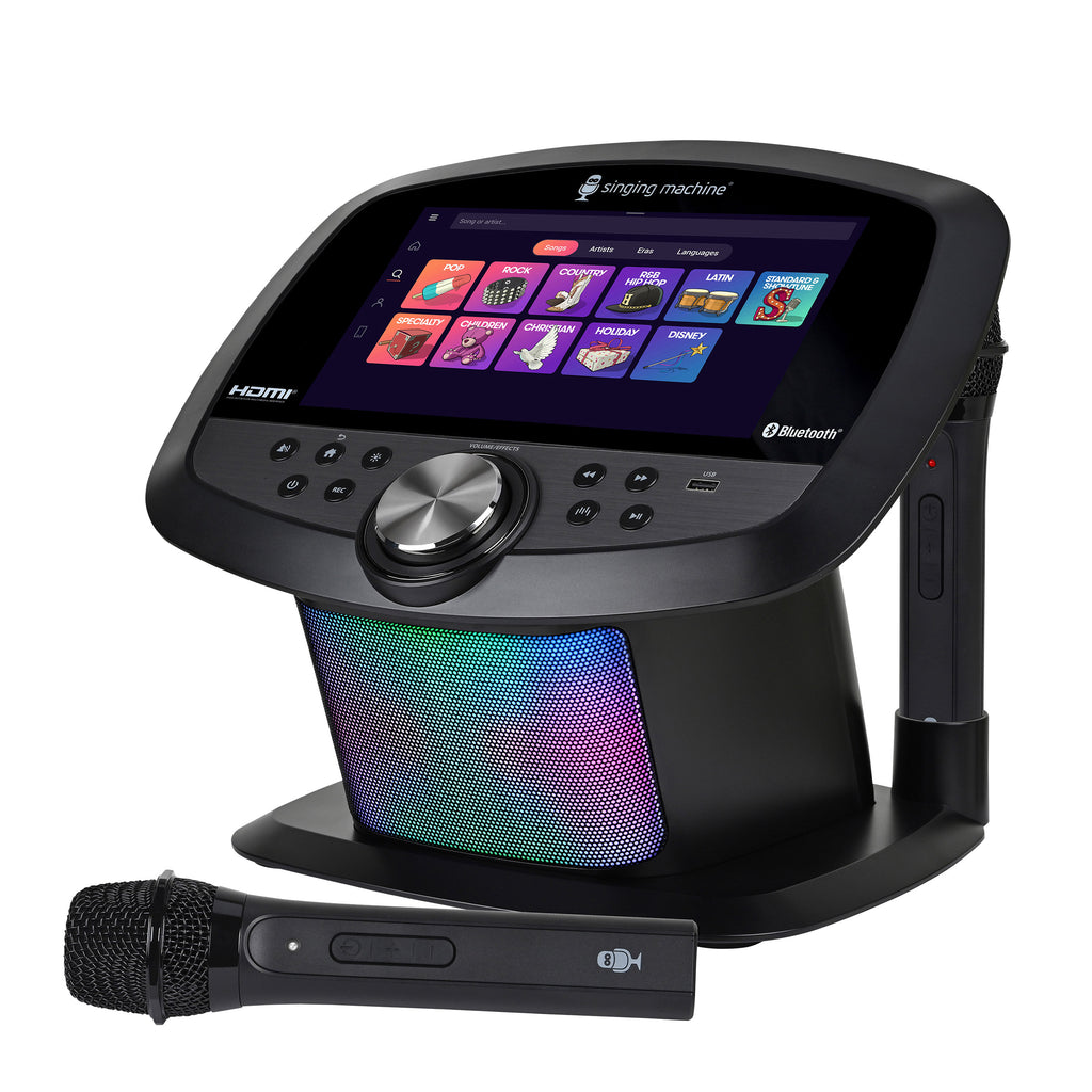 Singing Machine Ultimate Karaoke Party System with Vocal Removal & Charging Mics