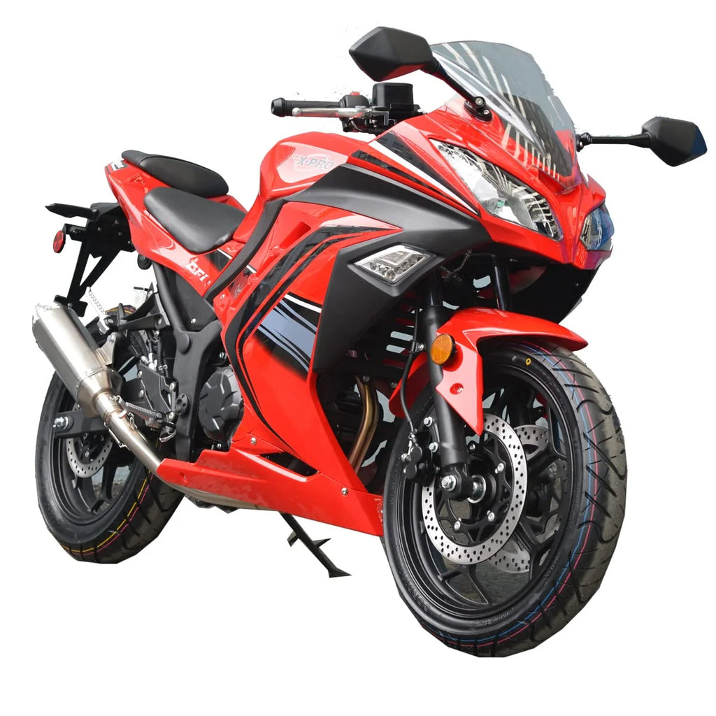 X-Pro Brand New 250cc EFI Fuel Injection Dirt Bike Motorcycle Street Bike, 6 Manual Transmission Electric Start 17" Wheels Assembled in Crate