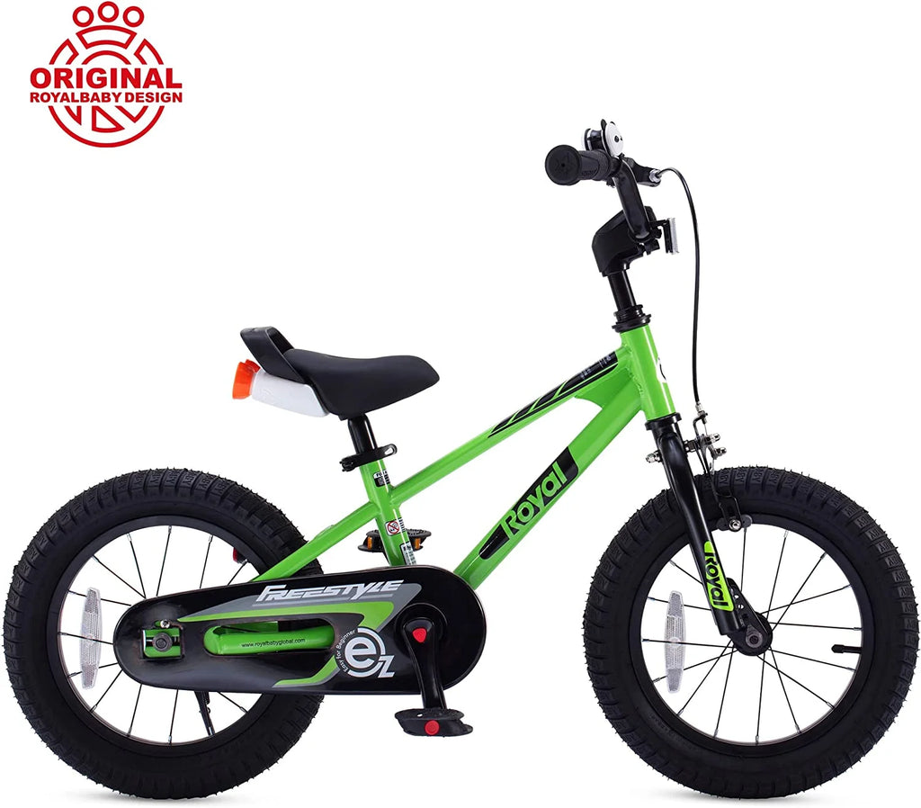 RoyalBaby EZ Kids Bike 16 inch Adjustable Seat Balance & Pedal Bicycle Blue