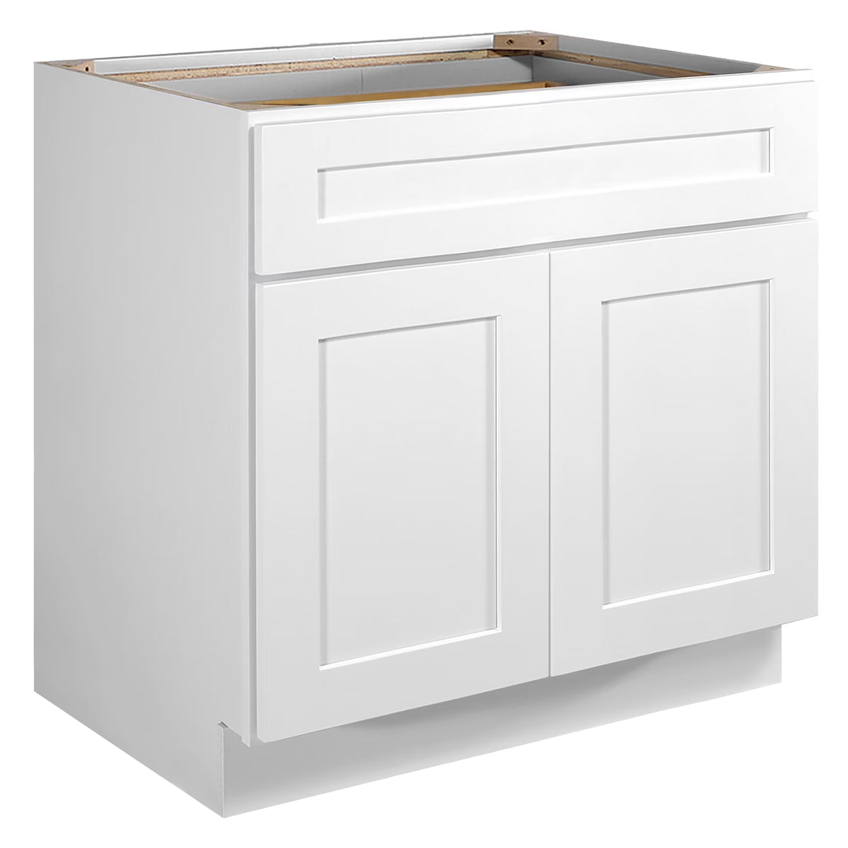 Design House 561399 Brookings Unassembled Shaker Base Kitchen Cabinet 33x34.5x24, White