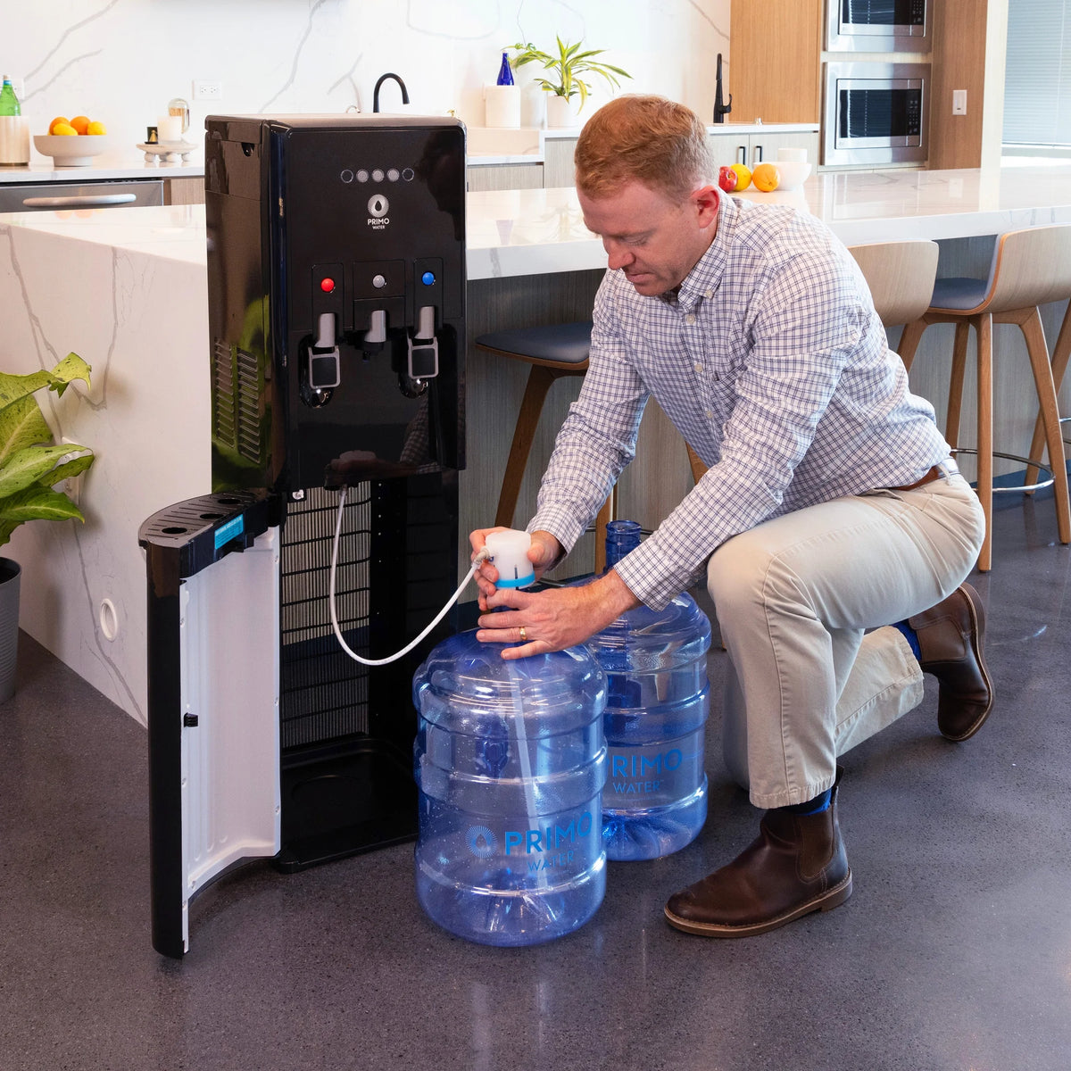 Primo Water® Bottom Loading Pro 2 Temp Water Dispenser with Single-Serve Coffee Maker, Black