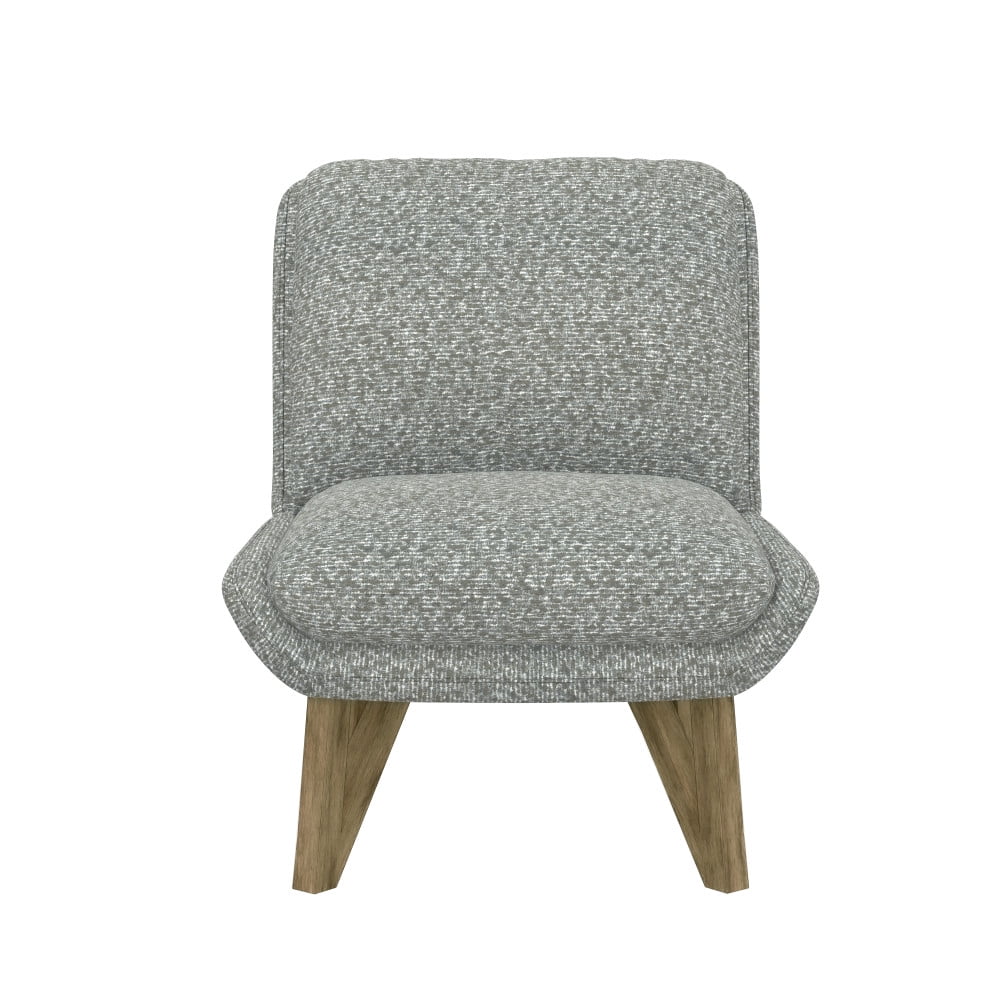 Artum Hill Fiona Cream Armless Soft Boucle Upholstered Accent Chair