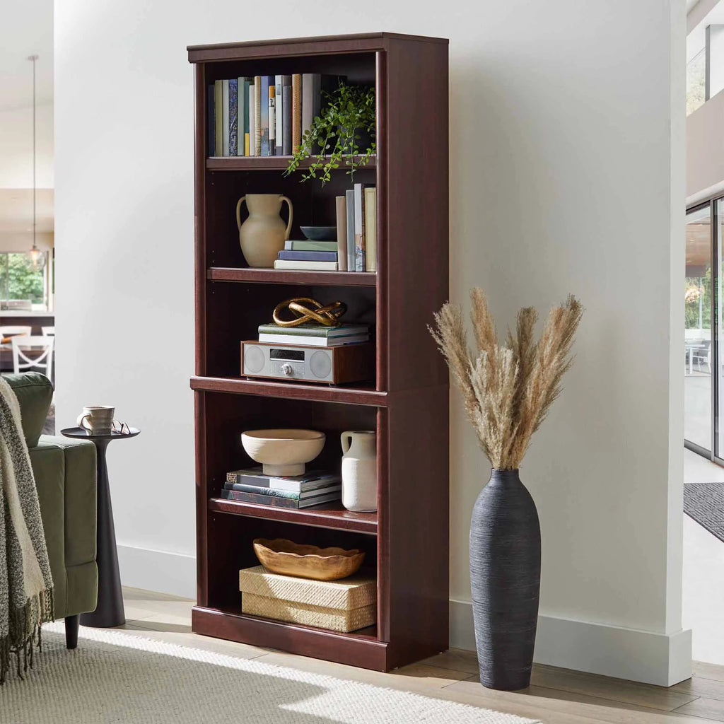 Better Homes & Gardens 71" Ashwood Road 5 Shelf Bookcase, Black Finish