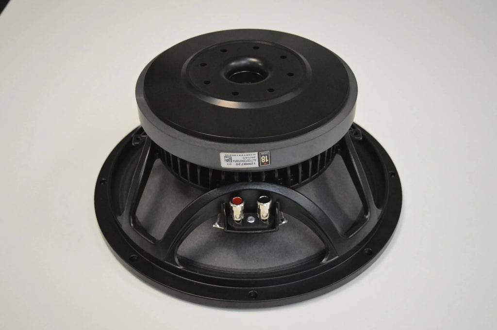 18 Sound 12MB720-8 Midbass Driver 500 Watts AES 1000 Watts Peak Compact 2-Way Reflex Enclosures 8-Ohms PRO Audio Car Motorcycle Component Speaker
