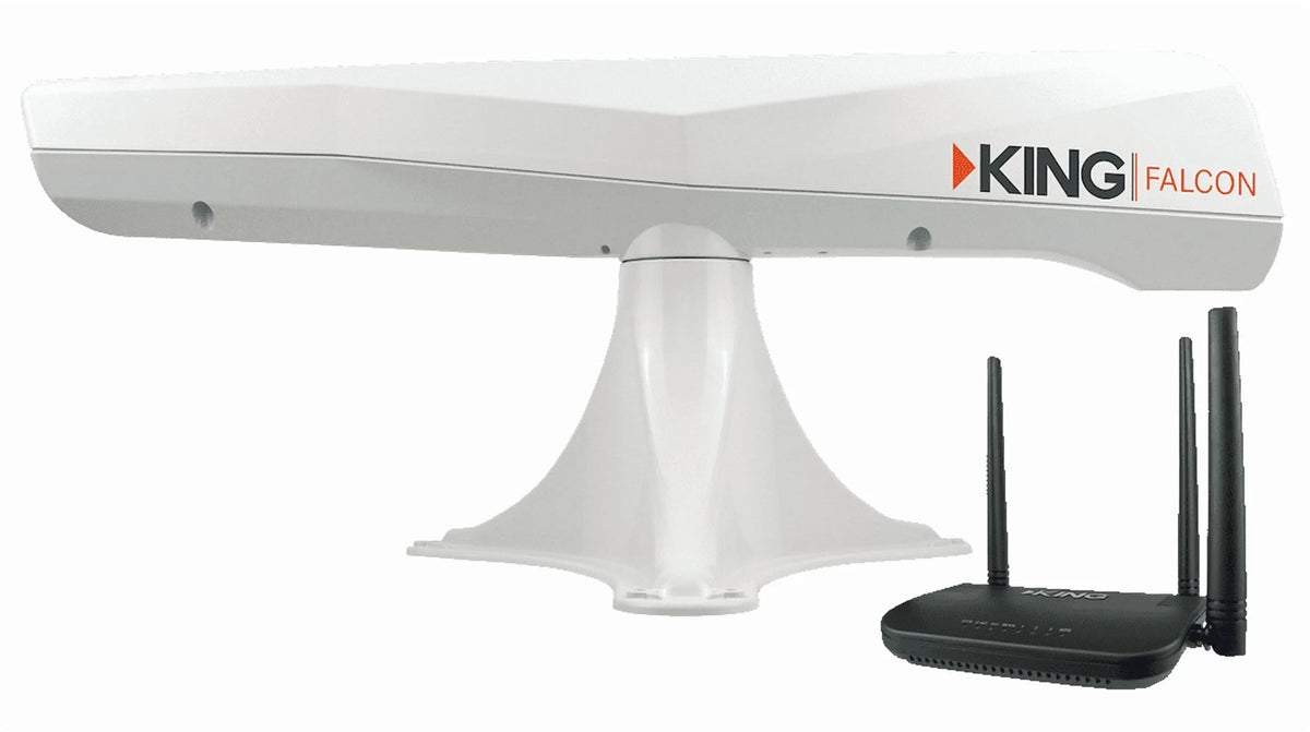 King Falcon WiFi RV Antenna with Extender