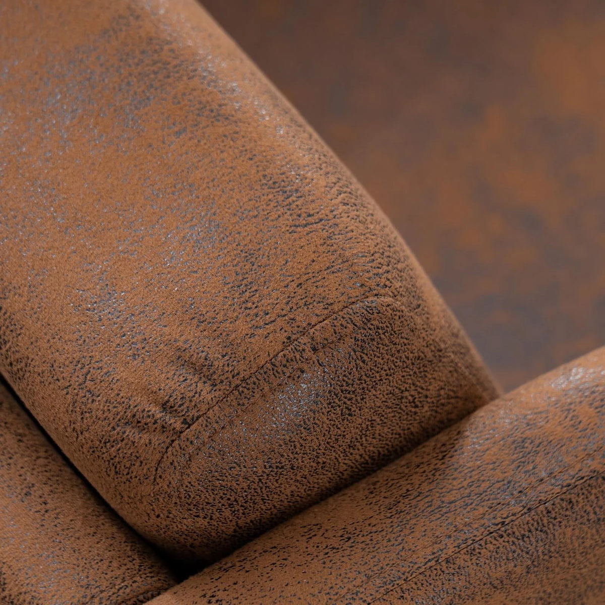 Ktaxon Modern Club Chair, Bronzing Cloth Fabric Arm Chair, Single Sofa Chair for Reading, Max Load 400LBS Upholstered Leisure Living Room Chair Brown