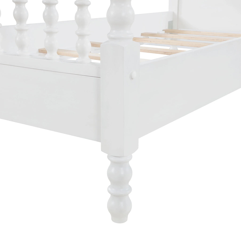 Pioneer Woman Harper Queen-Size Spindle Bed, Homestead Brown