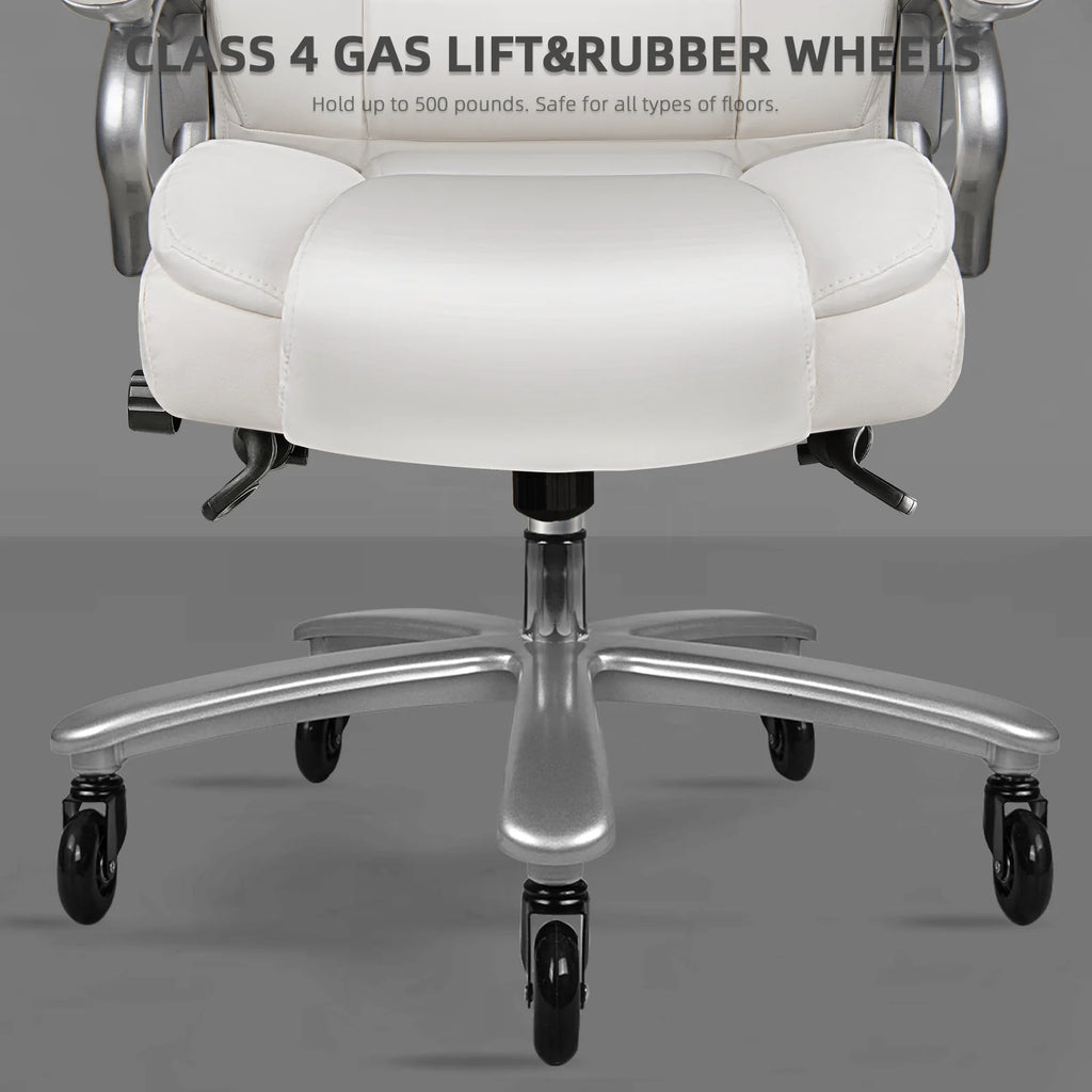 Waleaf Heavy Duty Big and Tall Office Chair 500lbs with Adjustable Lumbar Support,High Back Office Chair for Adults