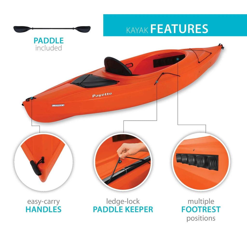 Lifetime Payette 98 Sit-In Kayak - Glacier Blue - 90692
