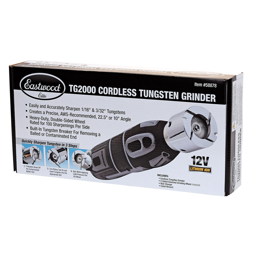 Eastwood Elite TG2000 Cordless TIG Welder Tungsten Grinder for TIG Welding