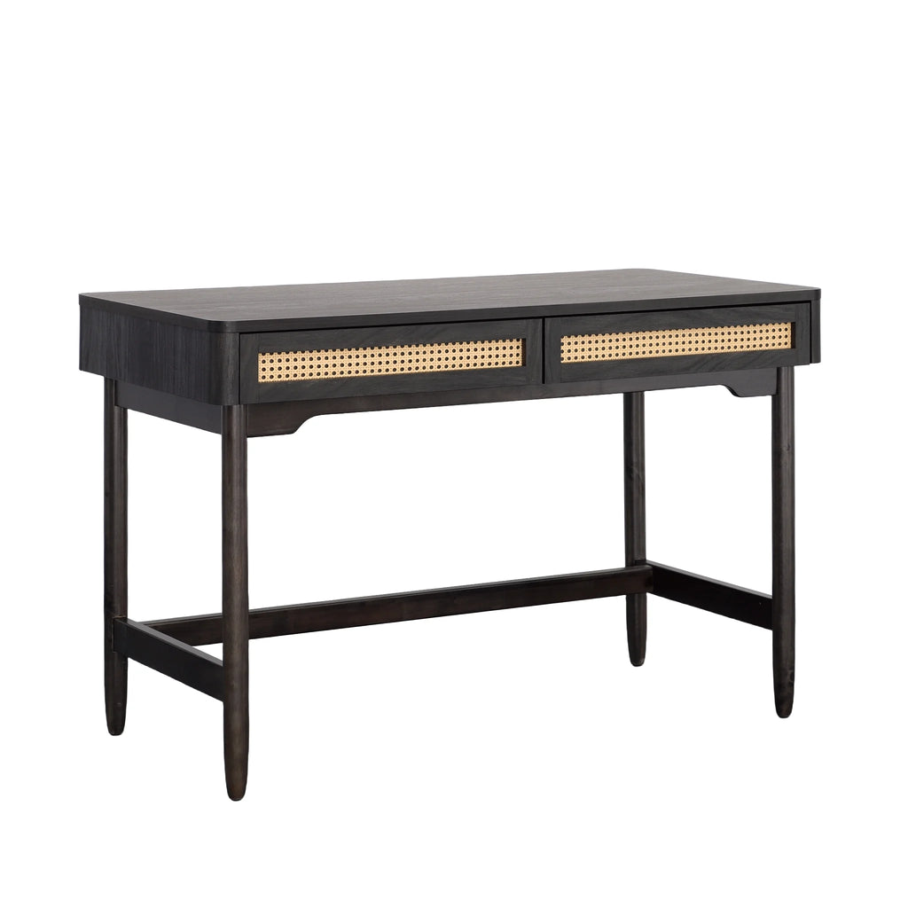 Better Homes & Gardens Springwood Caning Desk, Light Honey Finish