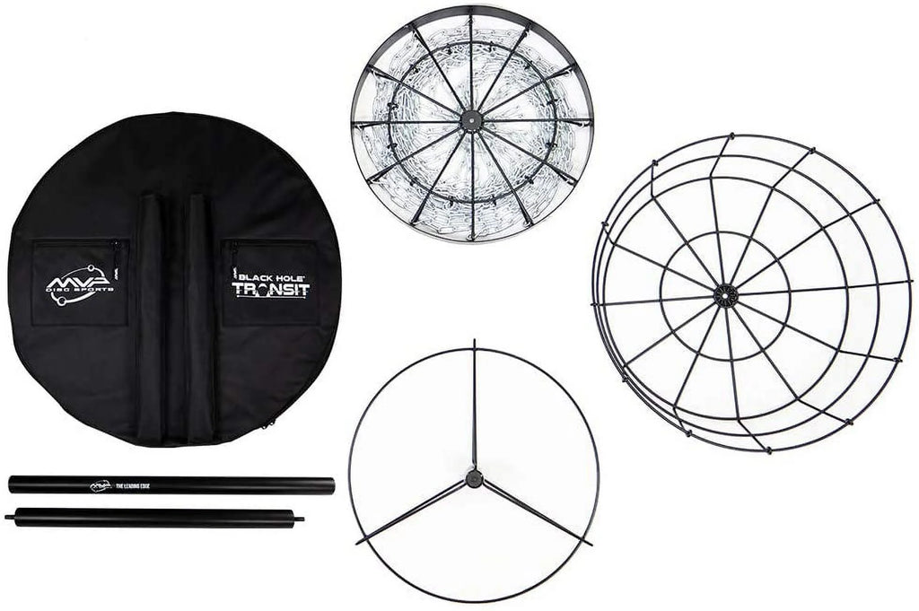MVP Black Hole Lite 24-Chain Disc Golf Basket w/ Transit Bag