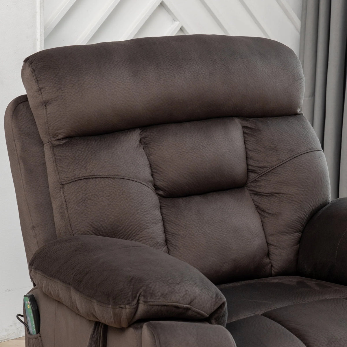 uhomepro Oversized Massage Recliner Chair with Heat, Large Electric Power Lift Recliner Chair for Big and Tall and Elderly with Hidden Cup Holder, 5 Vibration Modes, 330lb, Dark Brown
