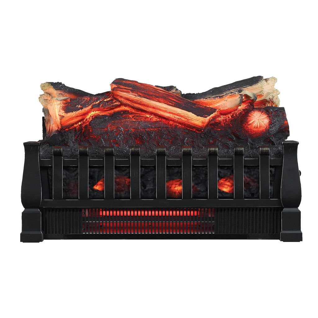 Duraflame Infrared Quartz Log Set Heater with Realistic Ember Bed and Logs, Black, 13.64 lb