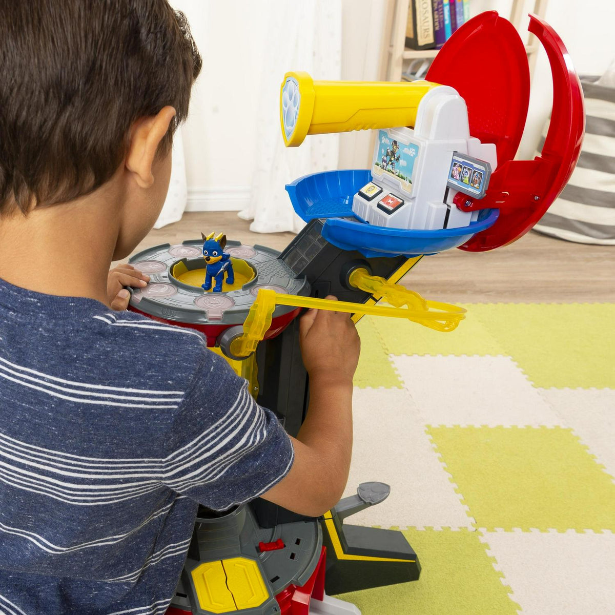 PAW Patrol Mighty Pups Super PAWs Lookout Tower Playset with Lights and Sound