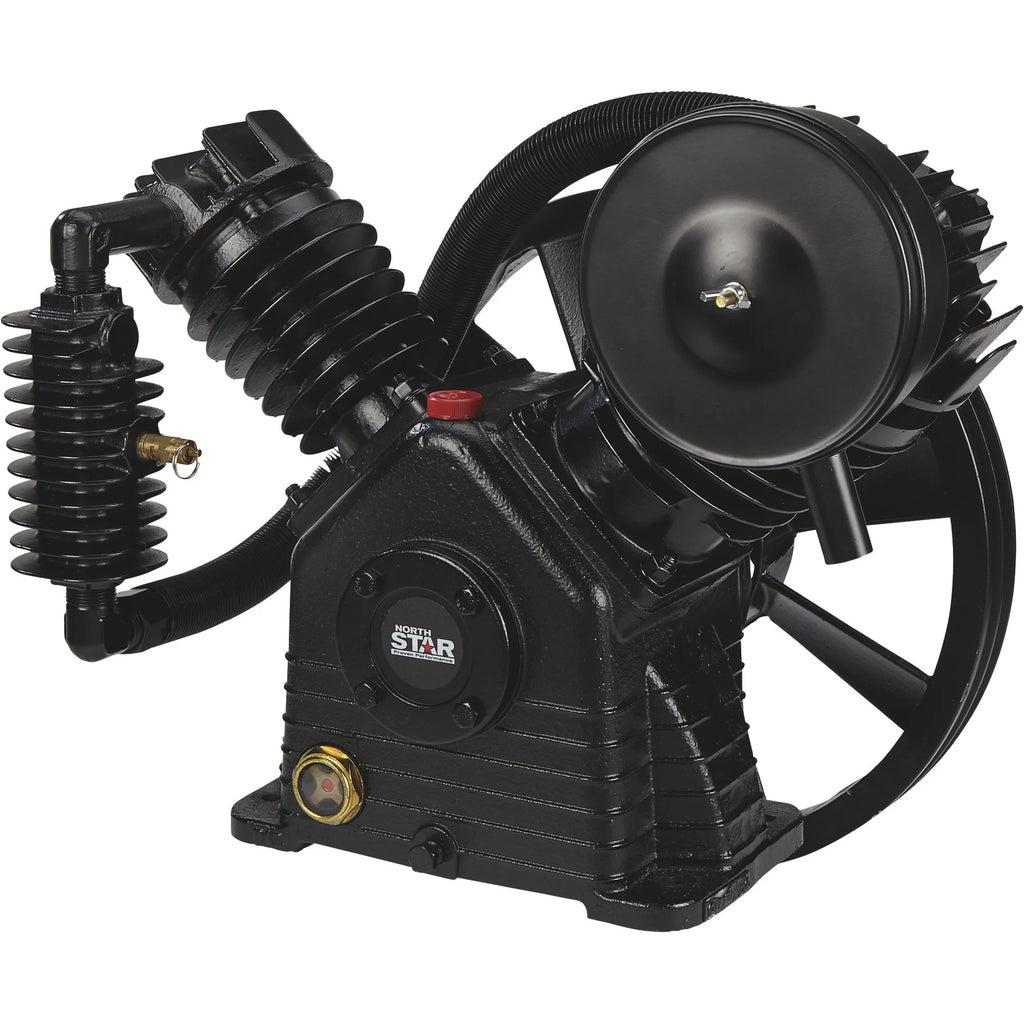 NorthStar Air Compressor Pump, 2-Stage, 2-Cylinder, 24.4 CFM @ 90 PSI, 175 Max. PSI