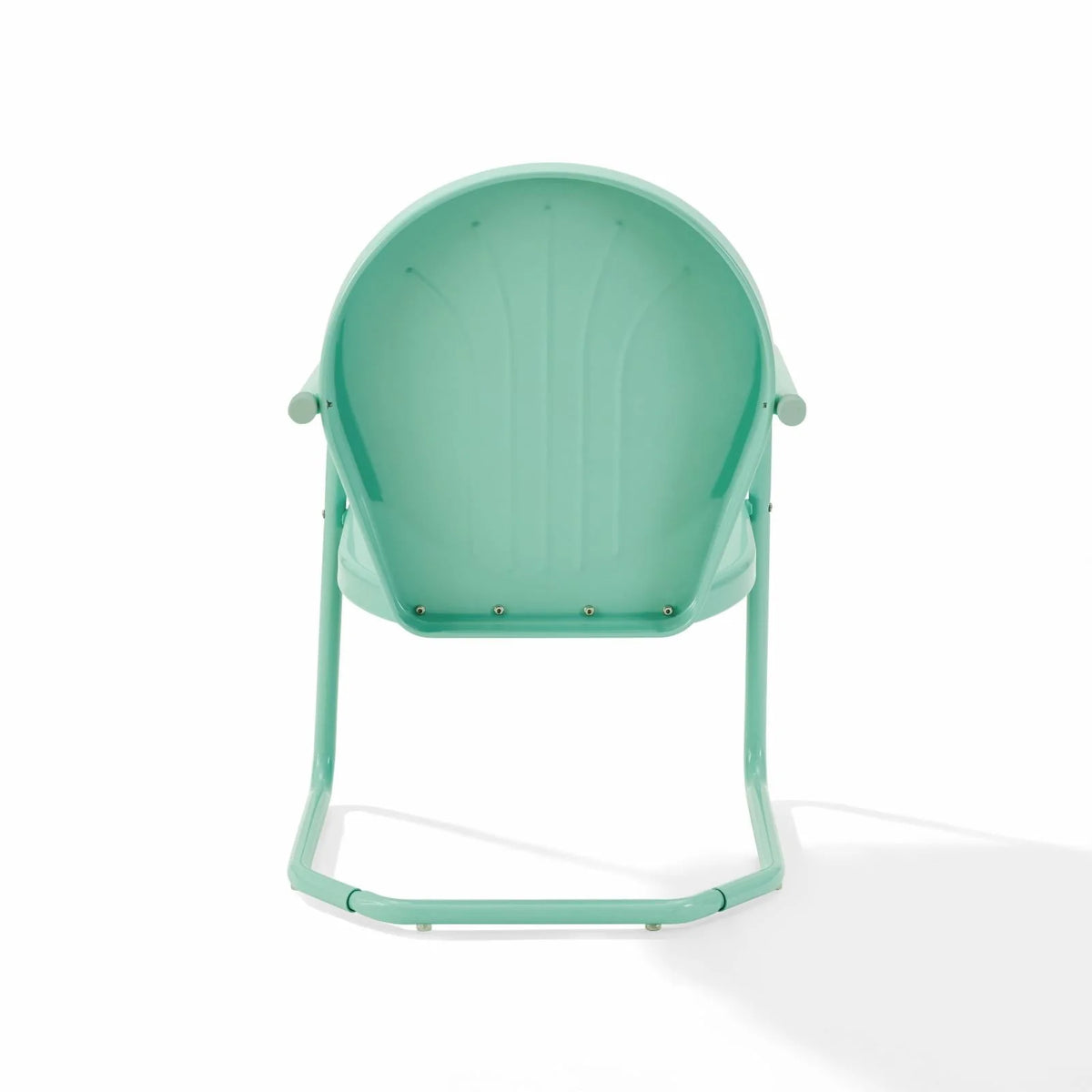 Crosley Griffith Outdoor Metal Armchair Tangerine Gloss-Color:Aqua Gloss