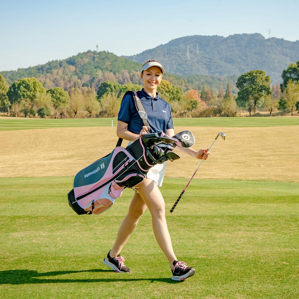 Ultimate Women’s Complete Golf Club Set Golf Club Package Set w/ Rain Hood, Right Hand Purple
